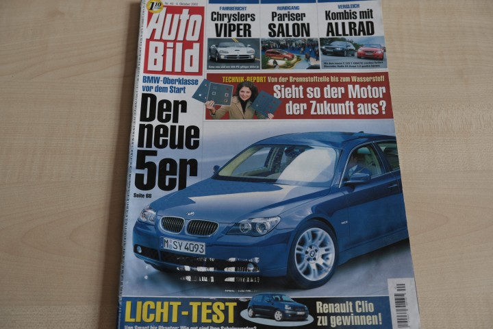 Deckblatt Auto Bild (40/2002)